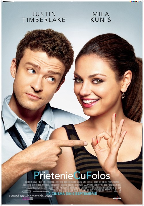 Friends with Benefits - Romanian Movie Poster