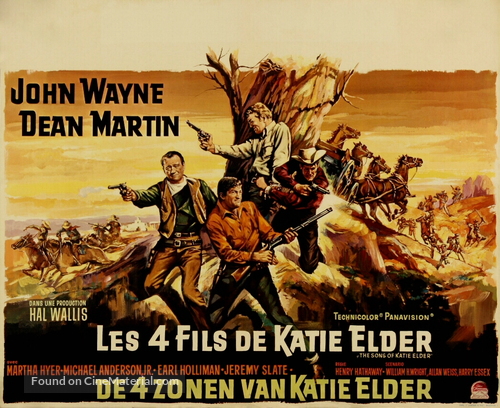 The Sons of Katie Elder - Belgian Movie Poster