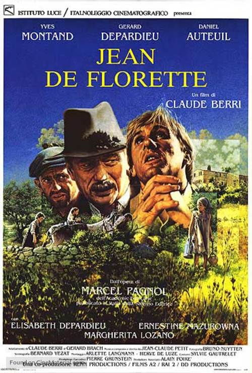 Jean de Florette - Italian Theatrical movie poster