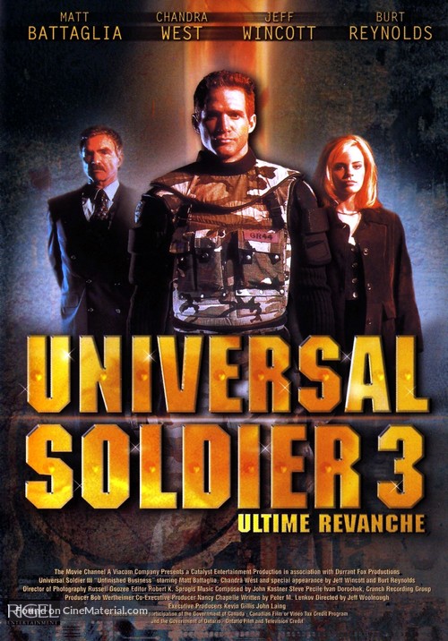 Universal Soldier III: Unfinished Business - French DVD movie cover