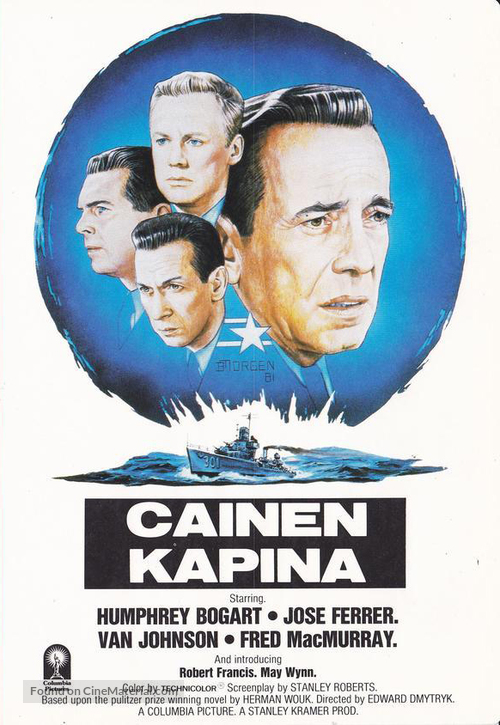 The Caine Mutiny - Finnish VHS movie cover