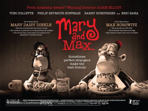Mary and Max - British Movie Poster