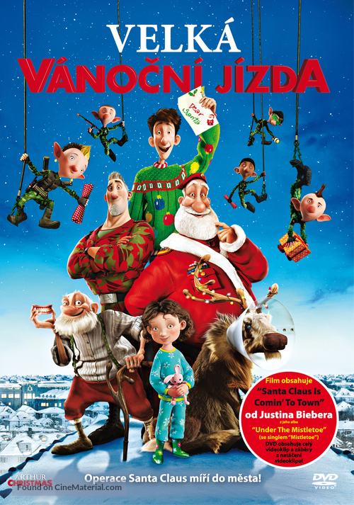 Arthur Christmas - Czech DVD movie cover