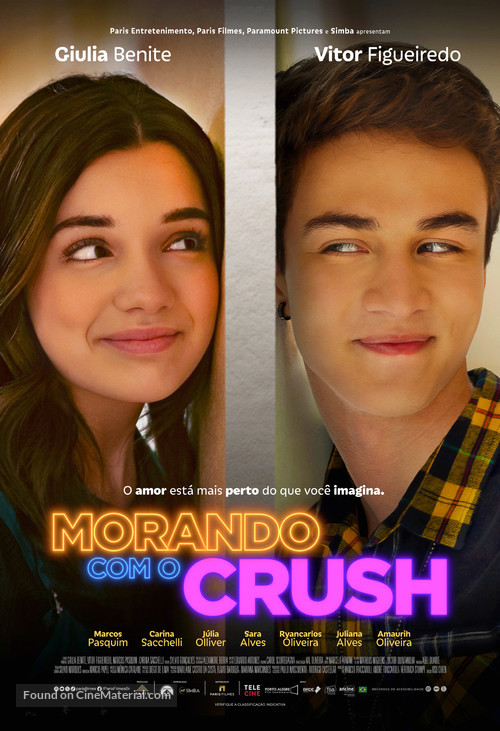 Morando com o Crush - Brazilian Movie Poster