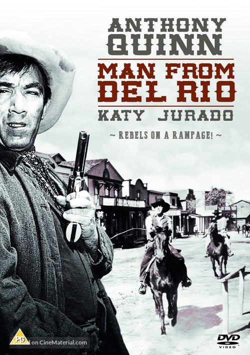 Man from Del Rio - British Movie Cover