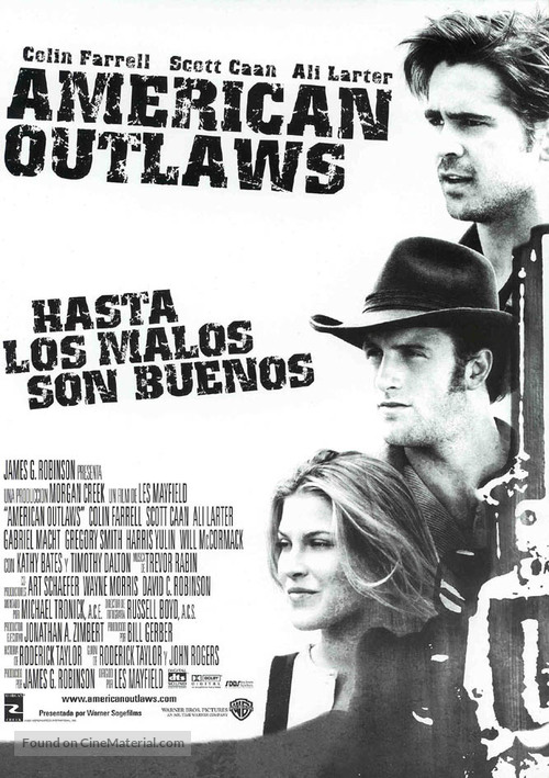 American Outlaws - Spanish Movie Poster