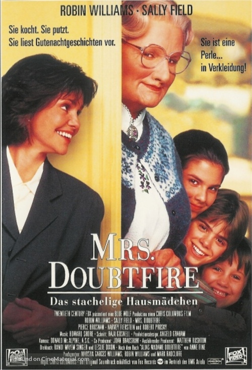 Mrs. Doubtfire - German Movie Poster