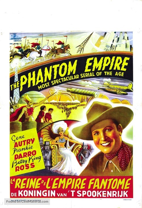 The Phantom Empire - Belgian Movie Poster