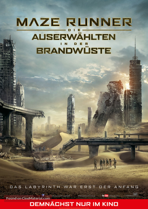 Maze Runner: The Scorch Trials - German Movie Poster