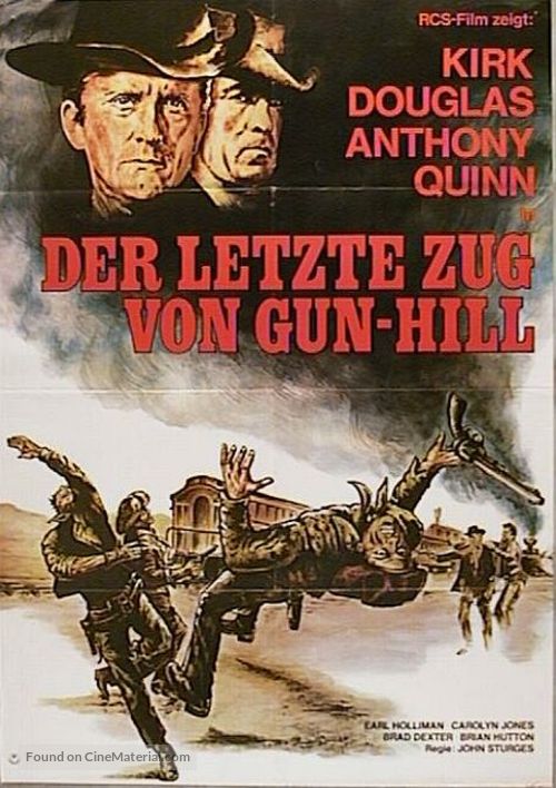Last Train from Gun Hill - German Movie Poster