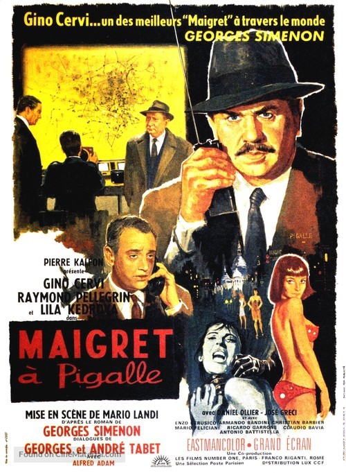 Maigret &agrave; Pigalle - French Movie Poster