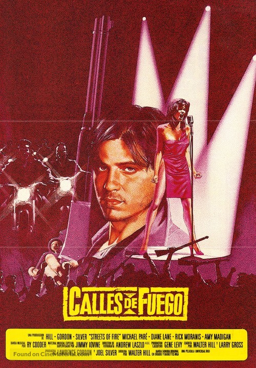 Streets of Fire - Spanish Movie Poster