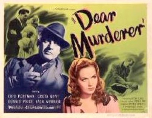 Dear Murderer - Movie Poster