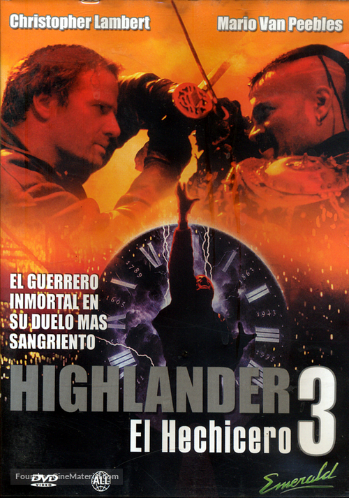 Highlander III: The Sorcerer - Argentinian DVD movie cover