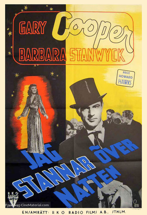 Ball of Fire - Swedish Movie Poster