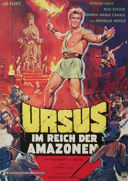 La regina delle Amazzoni - German Movie Poster