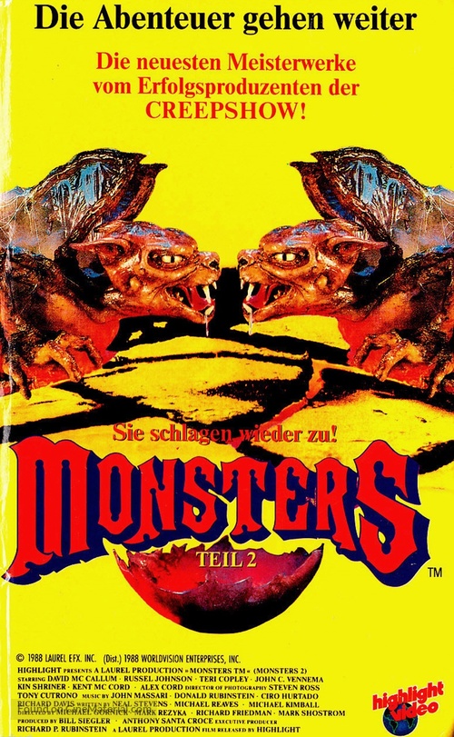 &quot;Monsters&quot; - German VHS movie cover