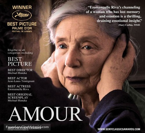 Amour - For your consideration movie poster