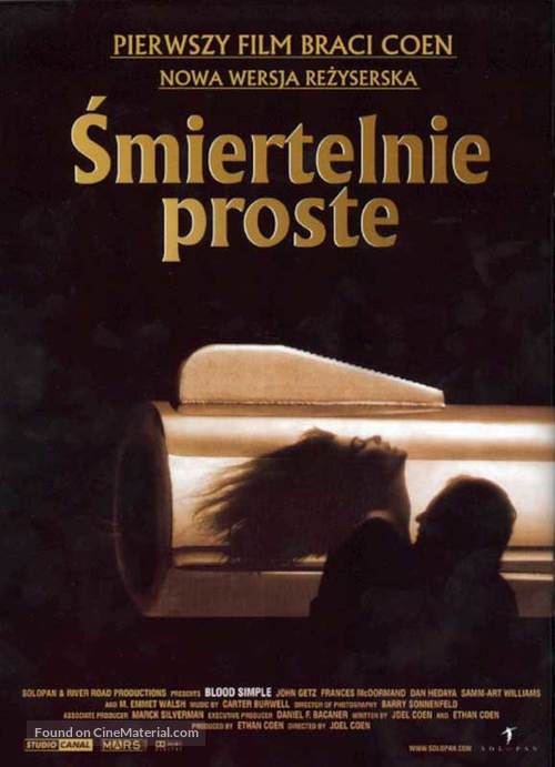 Blood Simple - Polish Movie Poster