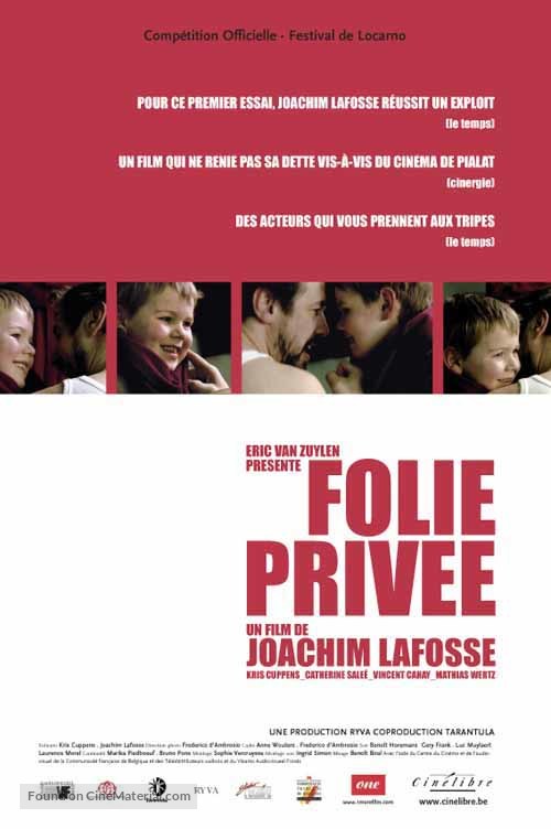 Folie priv&eacute;e - Belgian Movie Poster