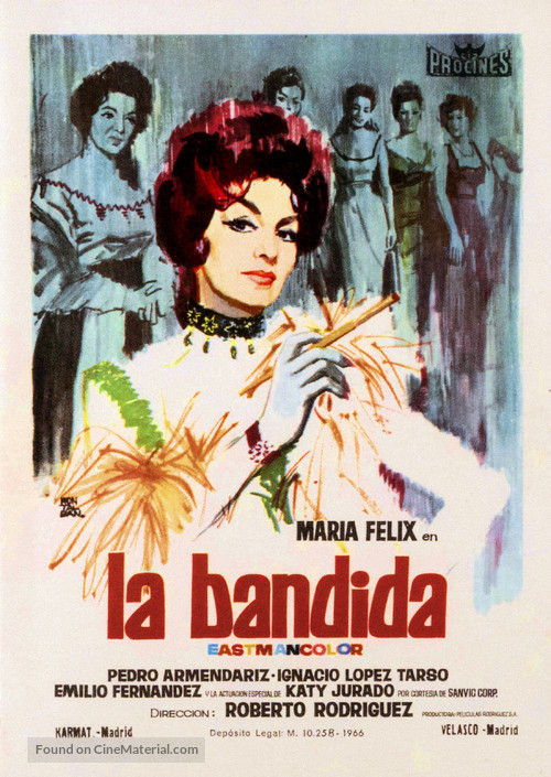 La bandida - Spanish Movie Poster