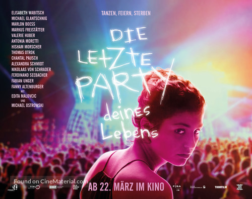 Party Hard Die Young - Austrian Movie Poster