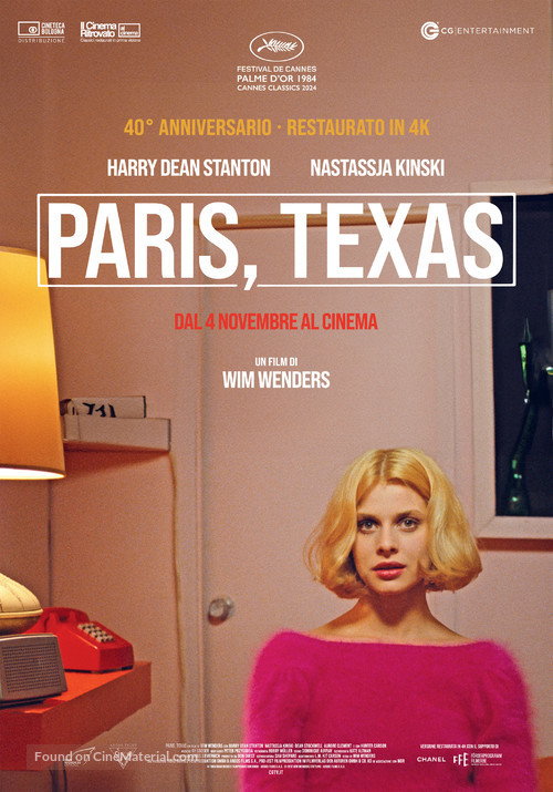 Paris, Texas - Italian Movie Poster