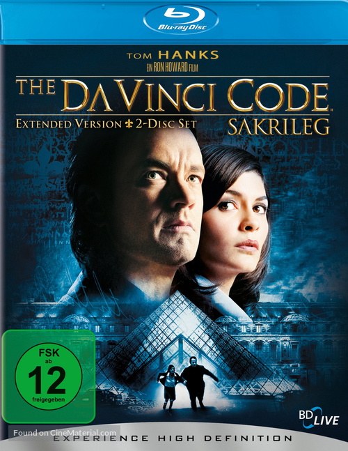 The Da Vinci Code - German Blu-Ray movie cover