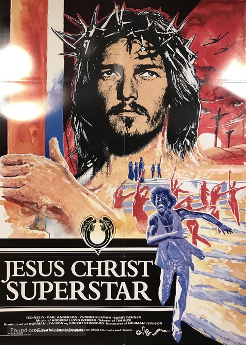 Jesus Christ Superstar (1973) Danish movie poster