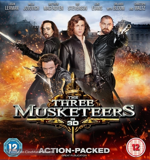The Three Musketeers - British Blu-Ray movie cover