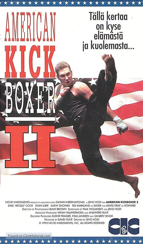 American Kickboxer 2 - Finnish VHS movie cover