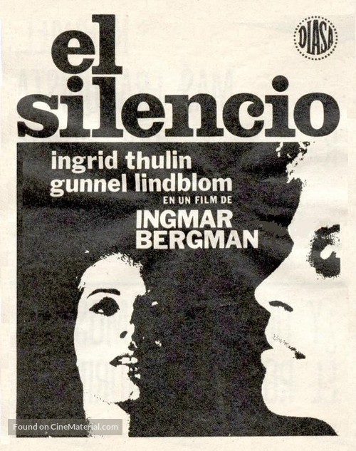 Tystnaden - Spanish Movie Poster