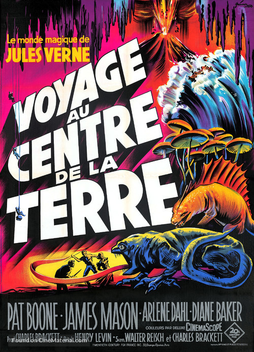 Journey to the Center of the Earth - French Movie Poster