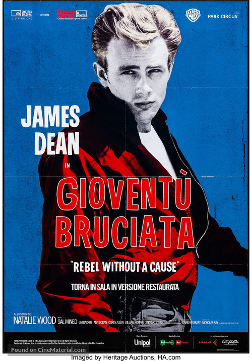 Rebel Without a Cause - Italian Re-release movie poster