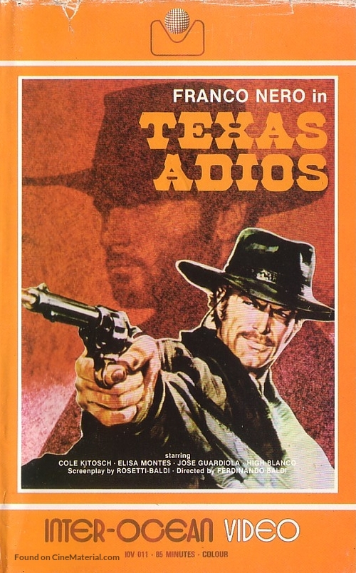 Texas, addio - British Movie Cover
