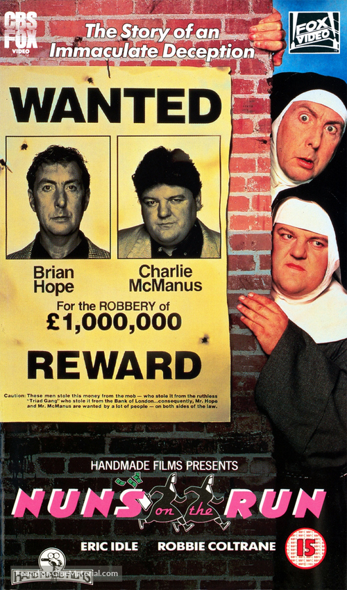 Nuns on the Run - British VHS movie cover