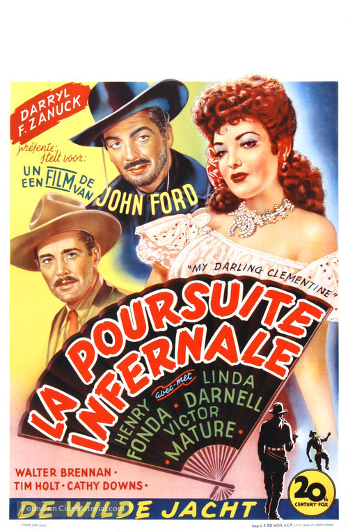 My Darling Clementine - Belgian Movie Poster