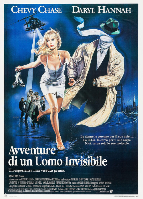 Memoirs of an Invisible Man - Italian Movie Poster