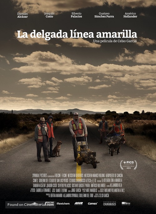La Delgada L&iacute;nea Amarilla - Mexican Movie Poster