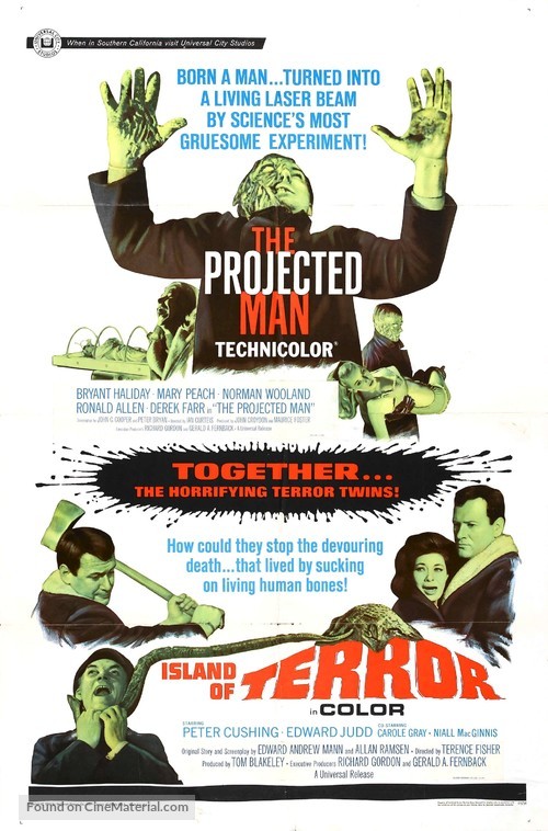 Island of Terror - Combo movie poster