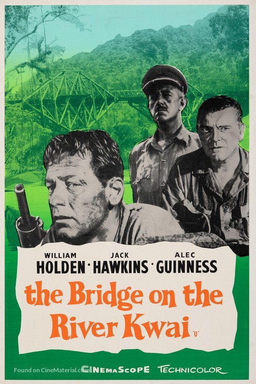 The Bridge on the River Kwai - British Movie Poster