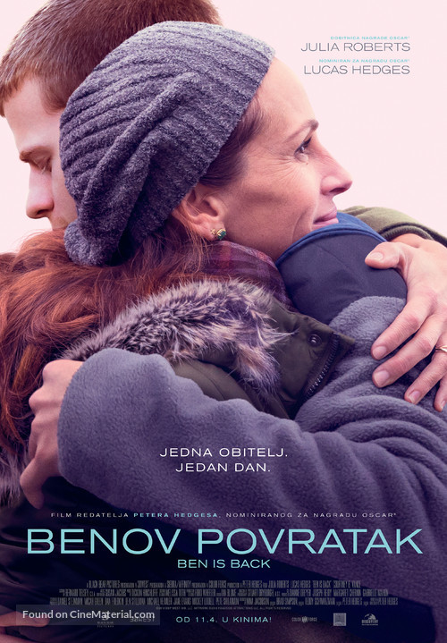 Ben Is Back - Croatian Movie Poster