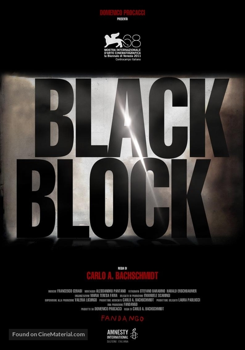 Black Block - Italian Movie Poster