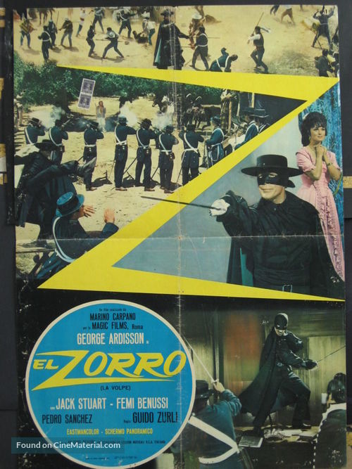 El Zorro - Italian Movie Poster