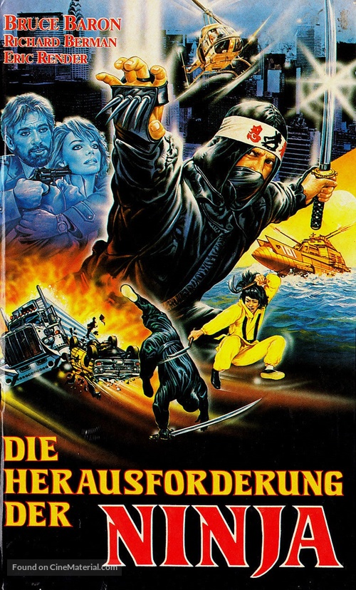 Challenge of the Ninja - German VHS movie cover