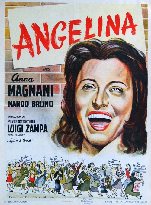 L&#039;onorevole Angelina - Danish Movie Poster