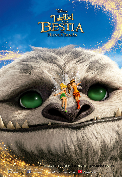 Tinker Bell and the Legend of the NeverBeast - Uruguayan Movie Poster