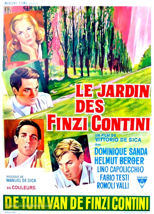 Il Giardino dei Finzi-Contini - Belgian Movie Poster