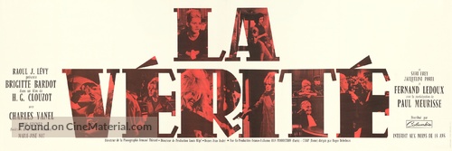 La v&eacute;rit&eacute; - French Movie Poster