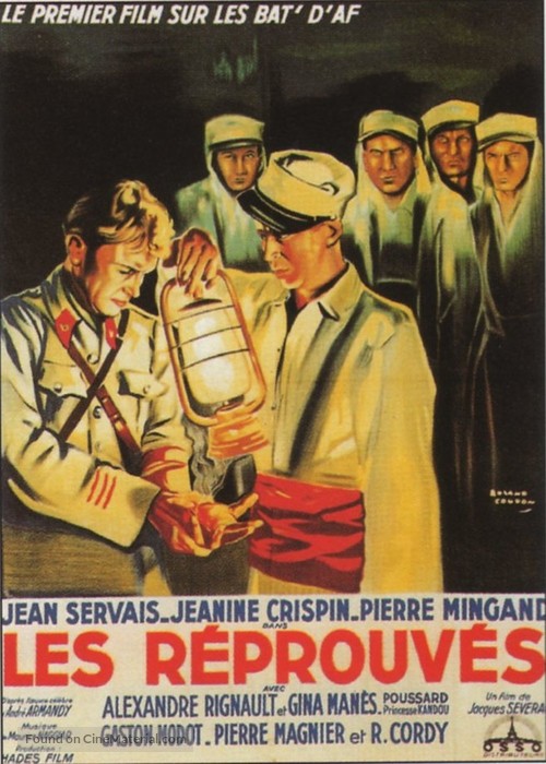 Les r&eacute;prouv&eacute;s - French Movie Poster
